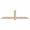Ekena Millwork Eugene Smooth Timber Gable Bracket, Douglas Fir, 84"W x 24"H x 1 1/2"D x 5 1/2"F, 7/12 Pitch GBW084X24X0206EUG00SDF - alternate 1